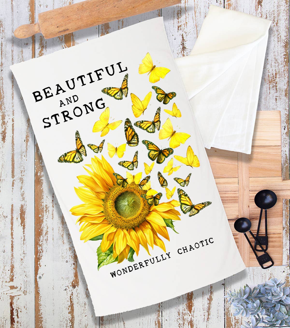 Sunflower Wonderfully Chaotic Terry Cloth Towel