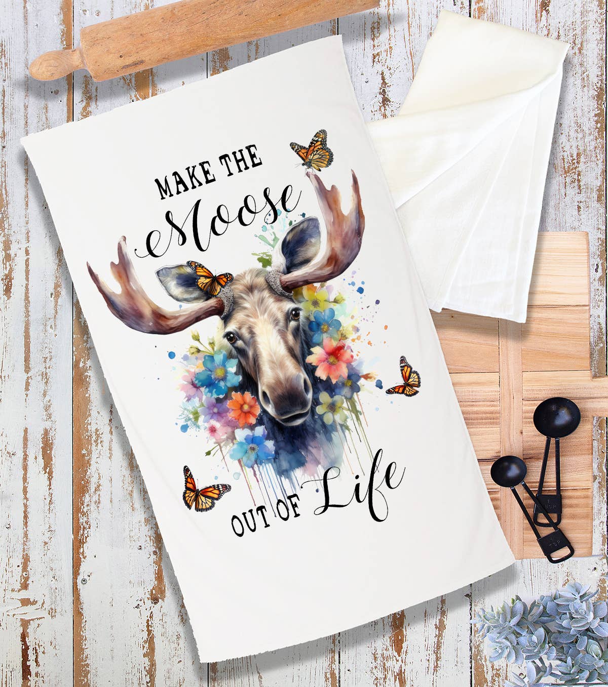 Make the Moose Out of Life Animal Terry Cloth Towel