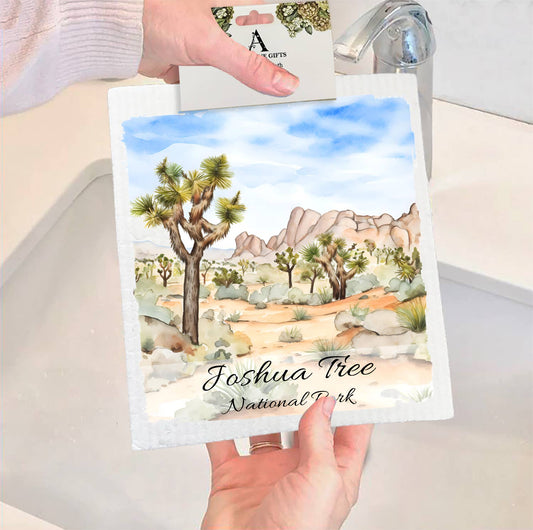 Set of 2 -  Joshua Tree National Park California  SWEDISH DISH CLOTH