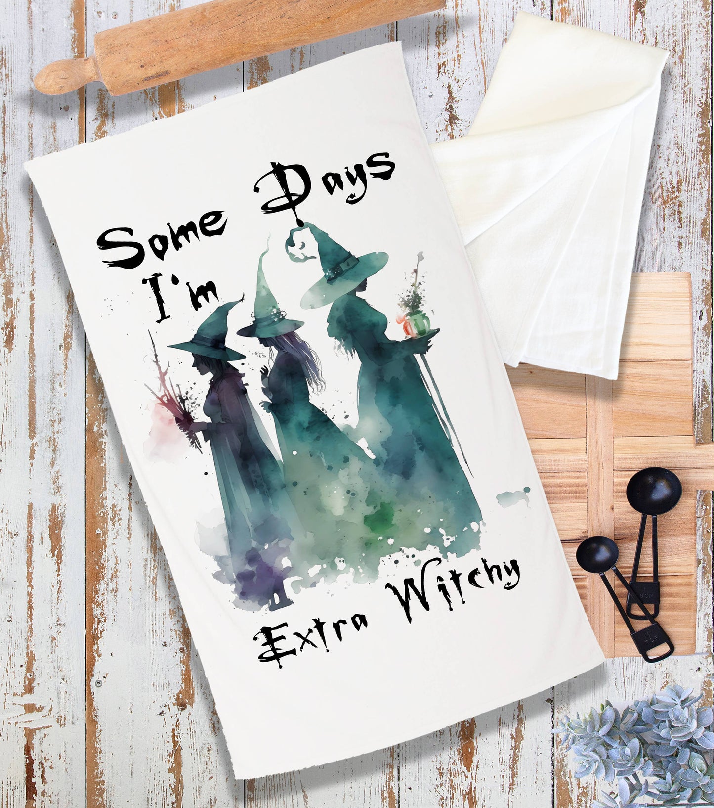 Halloween Some Days  Extra Witchy Terry Cloth Towel