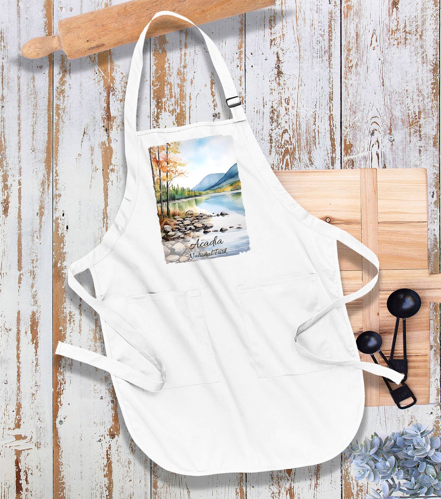Acadia National Park Maine Kitchen Cotton Apron
