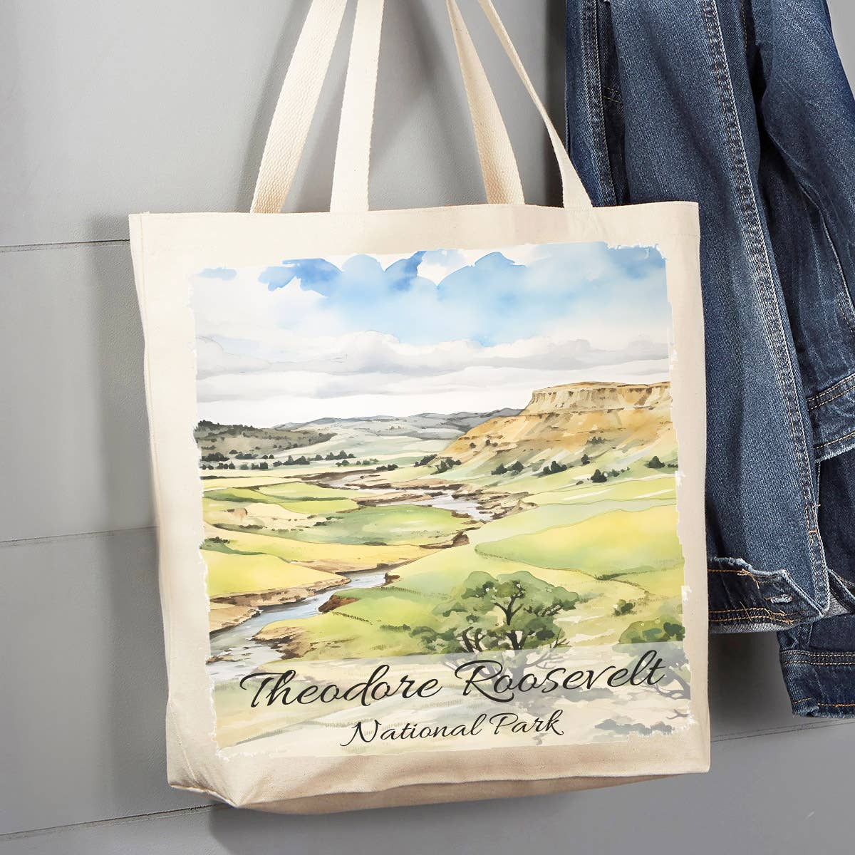 Theodore Roosevelt National Park ND 12 oz Canvas Tote Bag