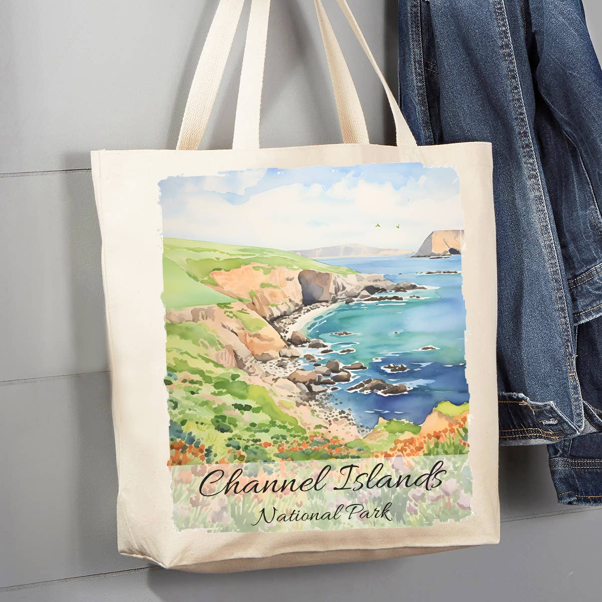Channel Island Nationa Park California 12 oz Canvas Tote Bag