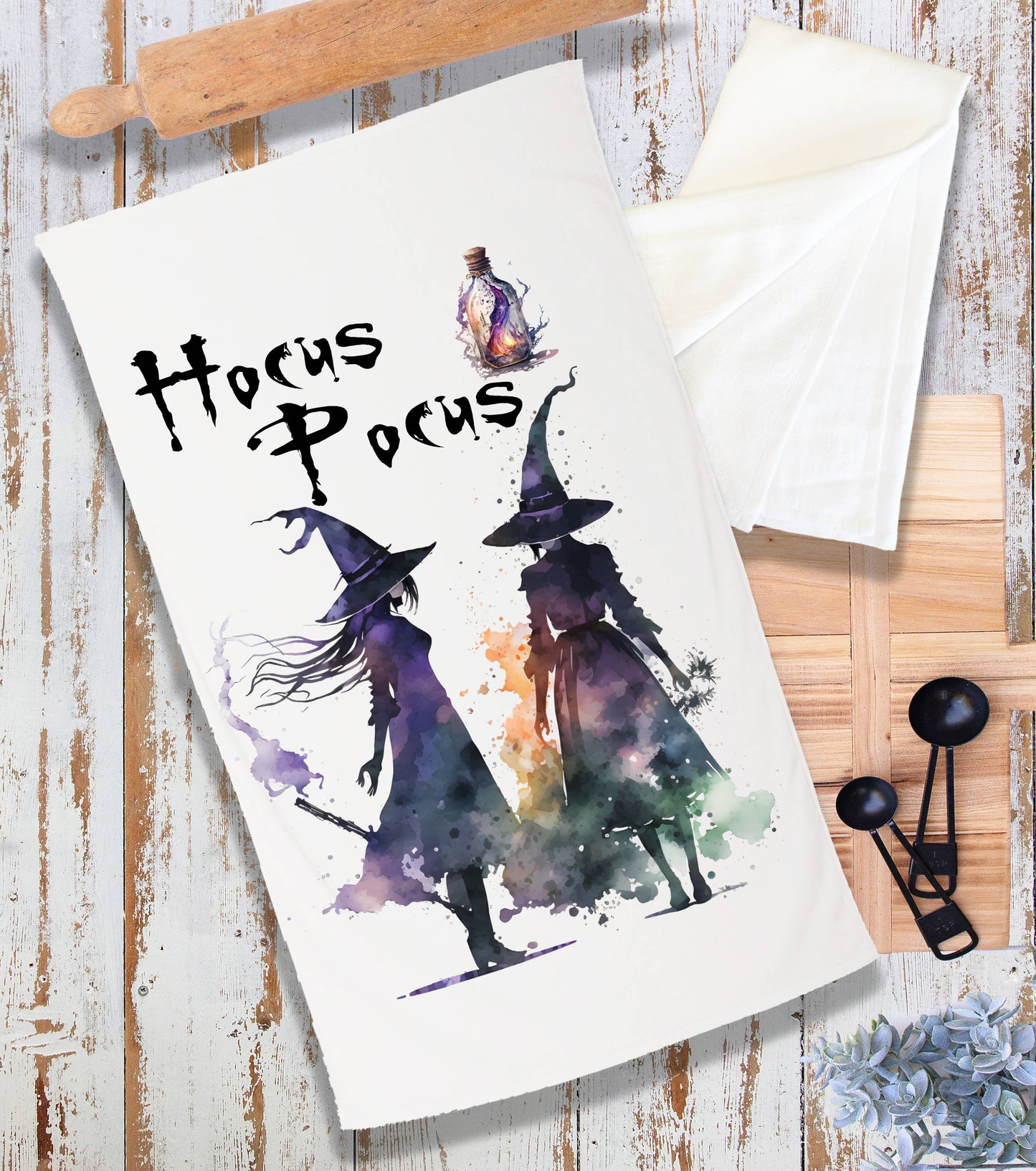 Halloween Hocus Pocus Witches Terry Cloth Towel