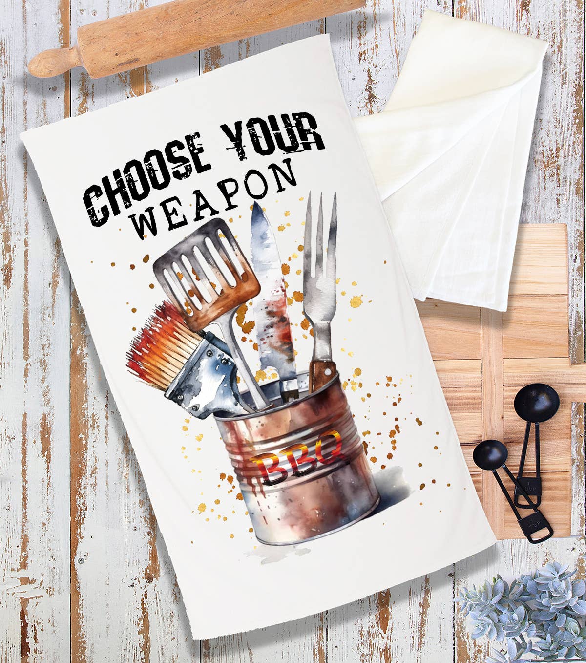 Choose your Weapon BBQ Cooking Terry Cloth Towel