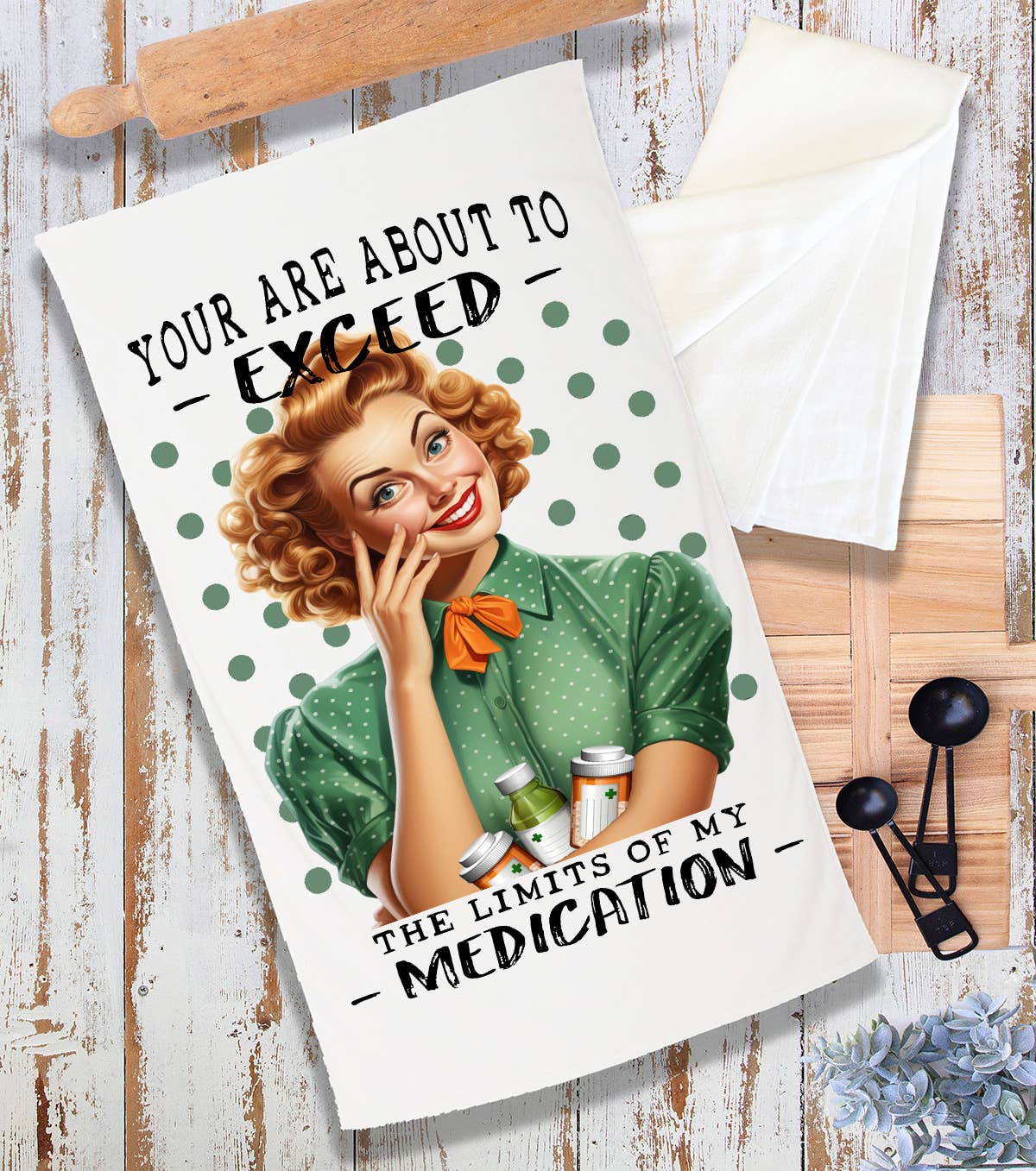 Exceed My Limit of Medication Funny Terry Cloth Towel