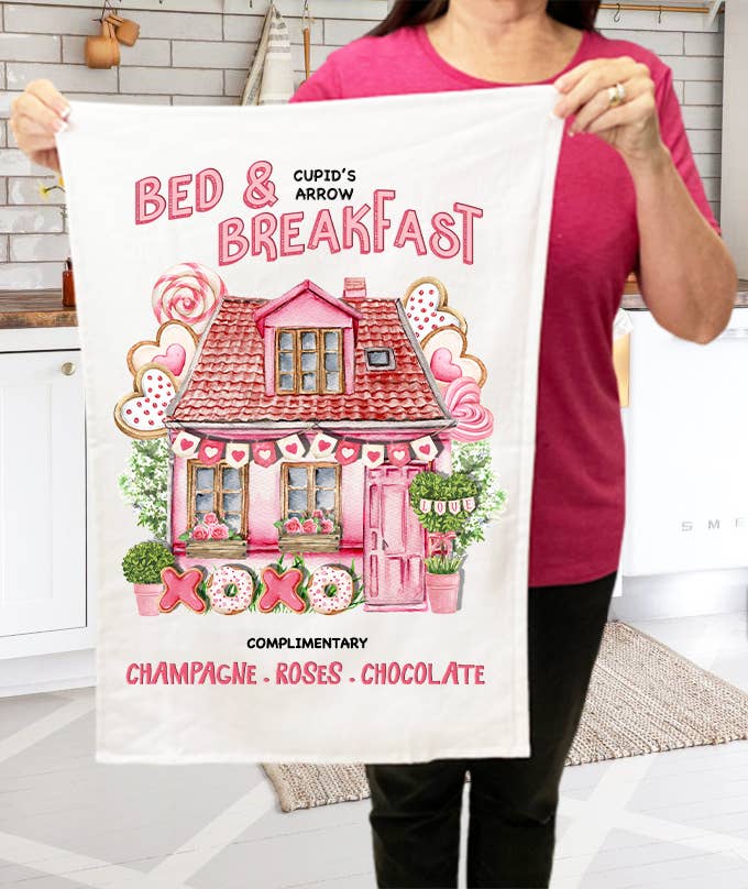Valentine Bed & Breakfast Cupid Terry Cloth Towels