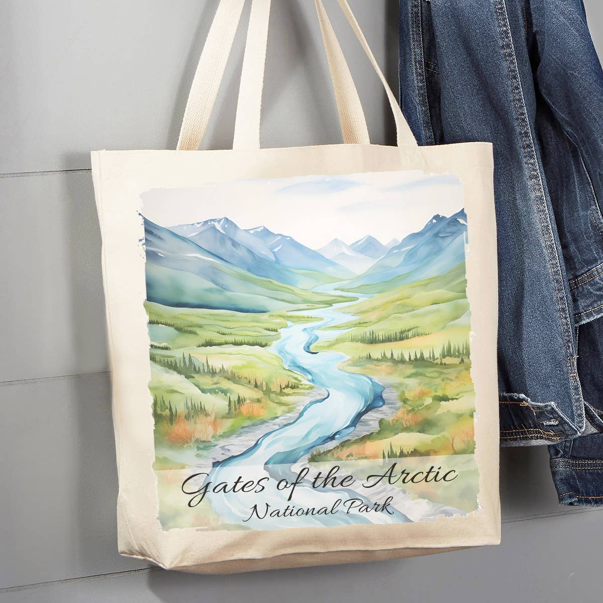 Gates of the Artic National Park 12 oz Canvas Tote Bag