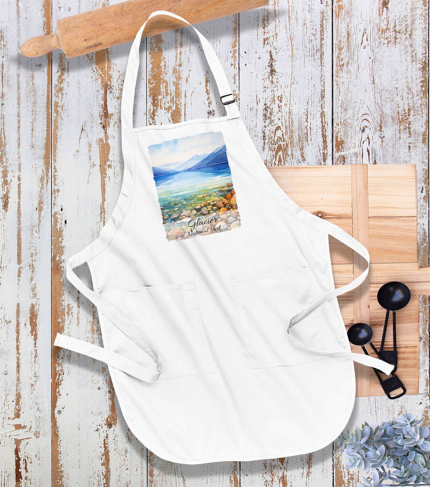 Glacier National Park Montana Kitchen Cotton Apron