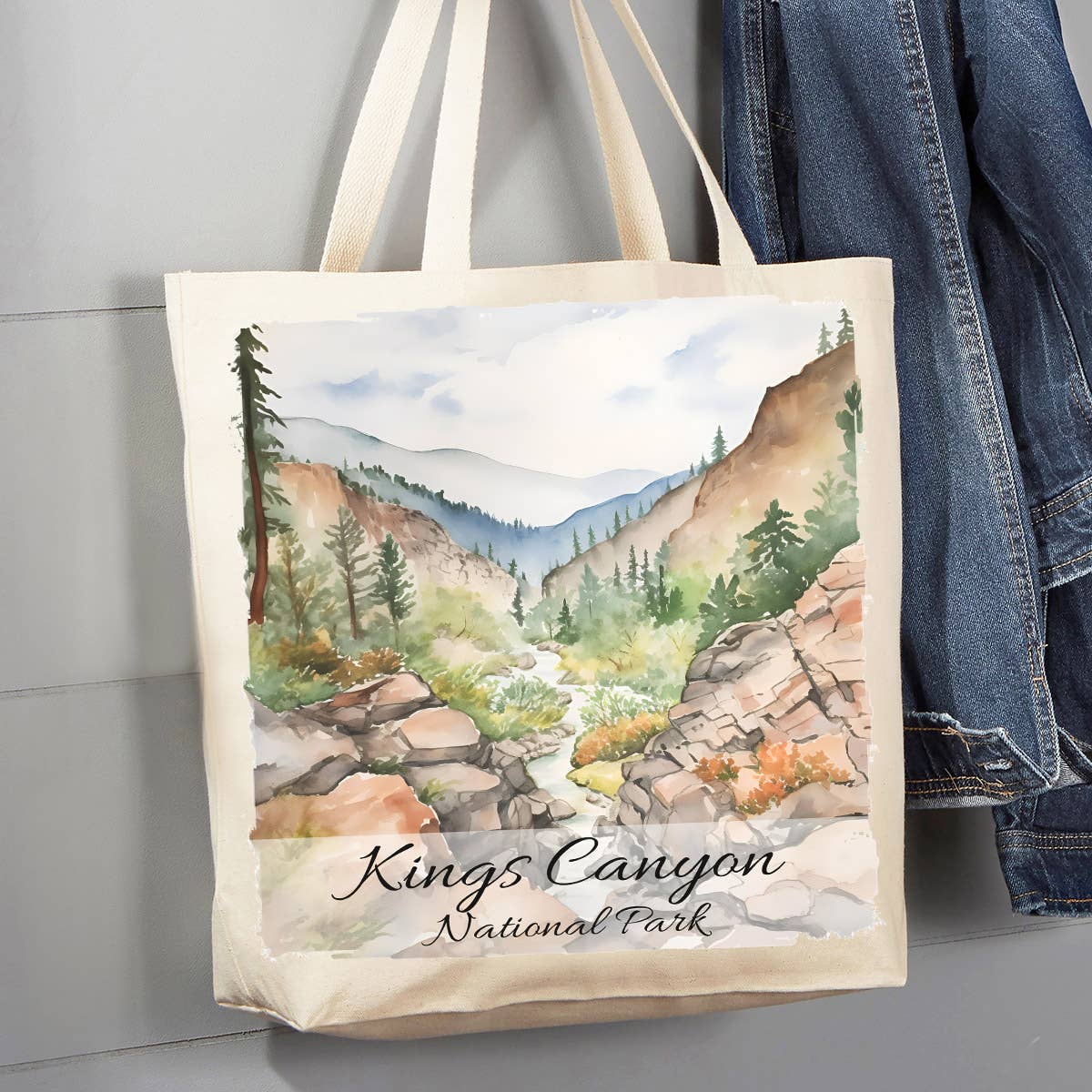 Kings Canyon National Park California 12 oz Canvas Tote Bag