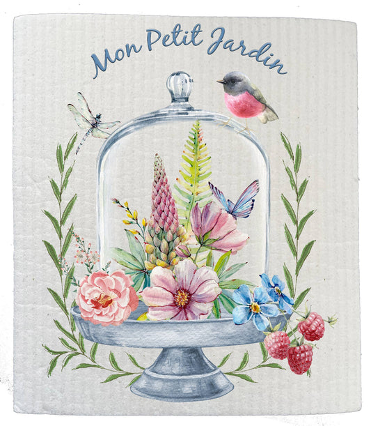 Set of 2 -  Mon Petit Jardin Little Garden Kitchen SWEDISH DISH CLOTHS