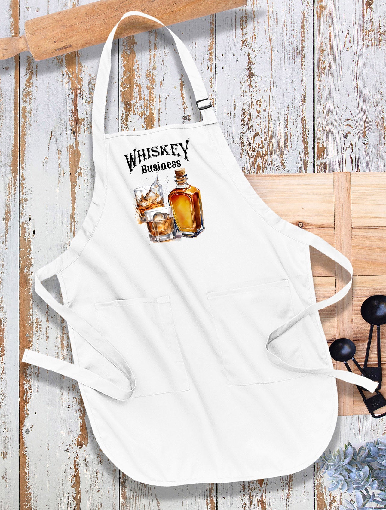 Whiskey Business Funny Sassy Kitchen Cotton Apron