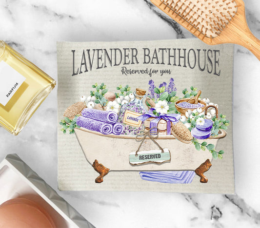 Set of 2 -  Bath & Body Lavender Bathouse Bathtube SWEDISH BODY CLOTH