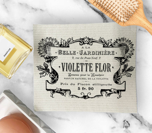 Set of 2 -  Bath & Body French Violette Flor SWEDISH BODY CLOTH