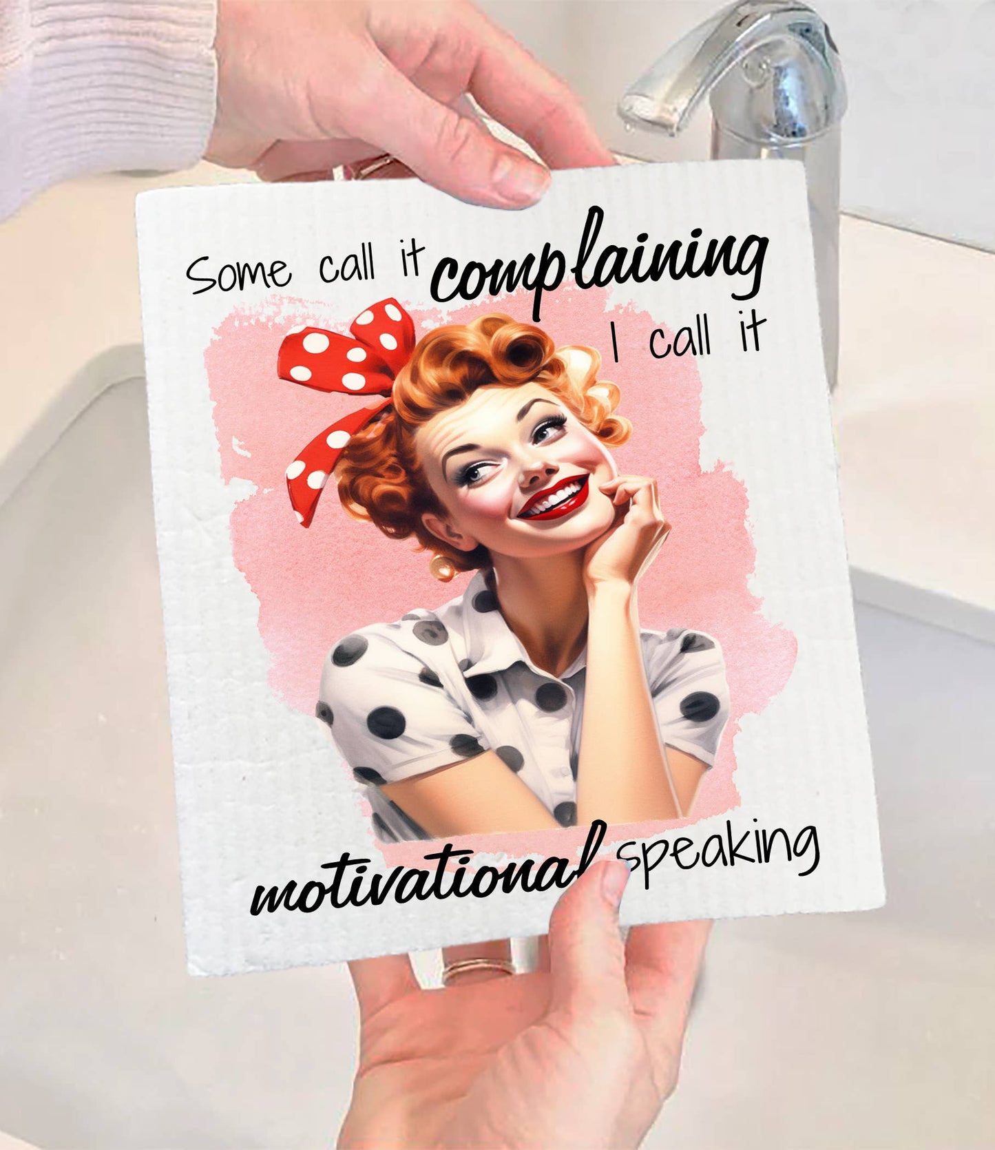 Set of 2 -  Complaining Motivational Speaking SWEDISH DISH CLOTH