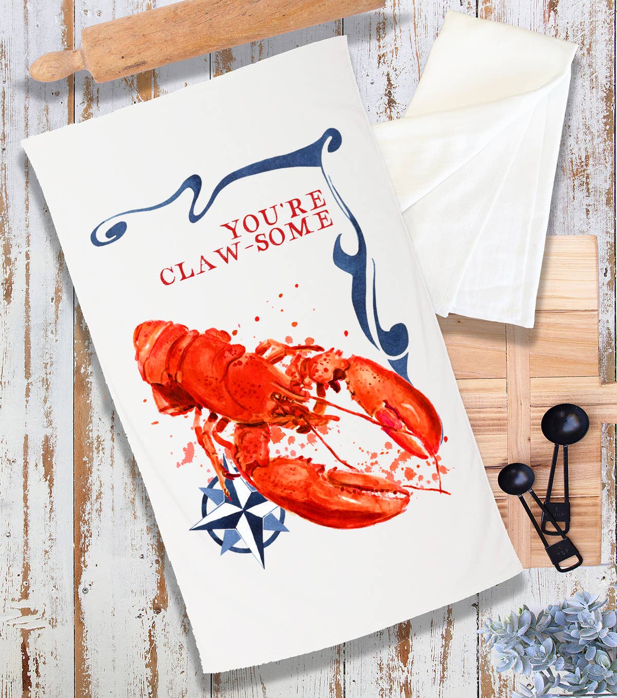 You're Claw-some Lobster Coastal Terry Cloth Towel