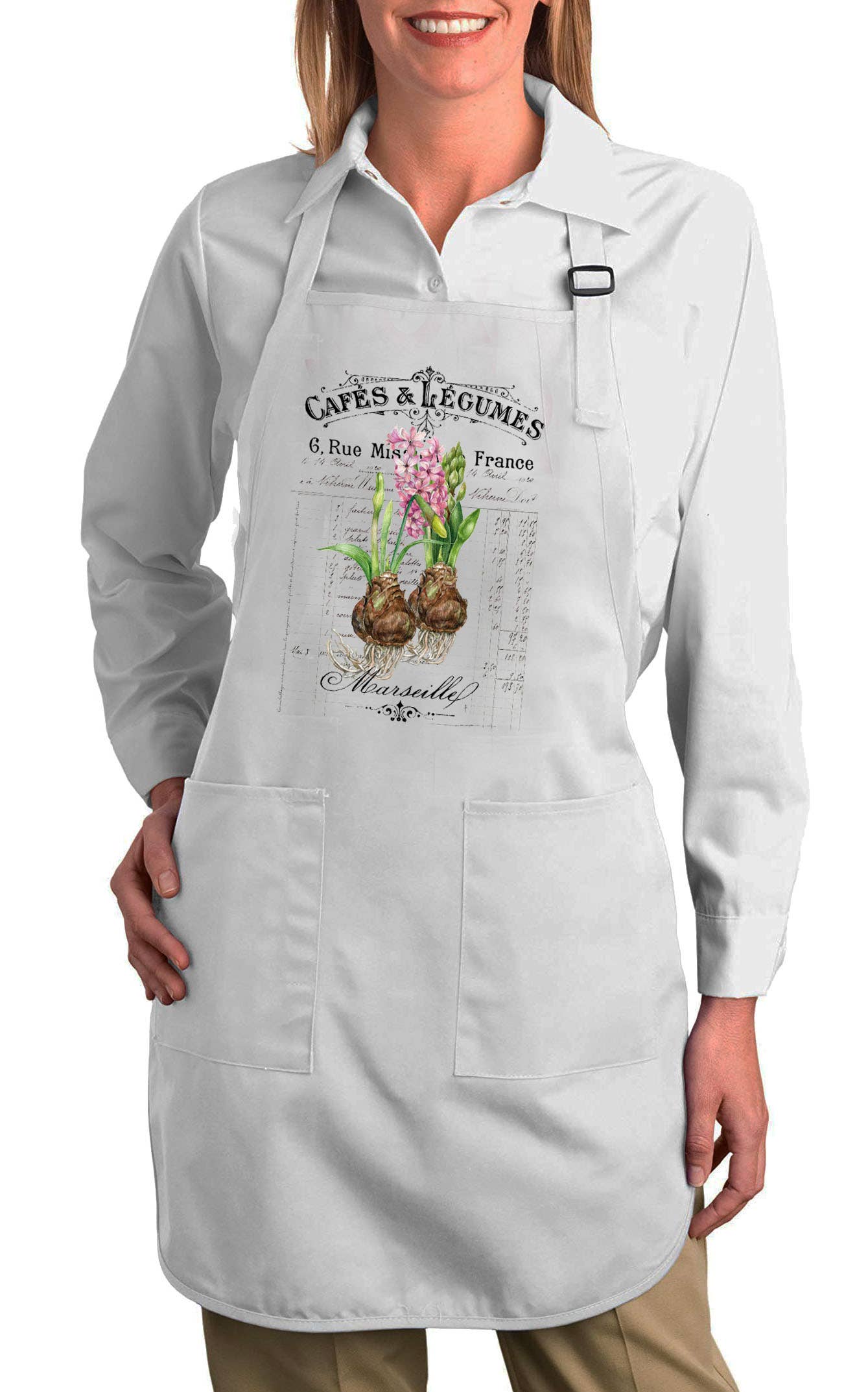 French Spring Bulbs Florals Cotton Apron