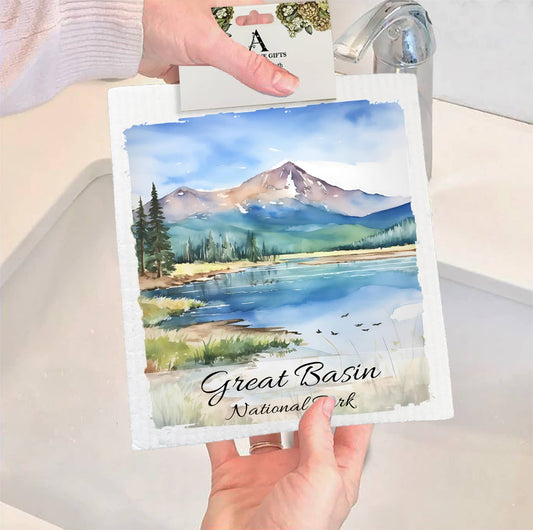 Set of 2 -  Great Basin National Park Nevada SWEDISH DISH CLOTH