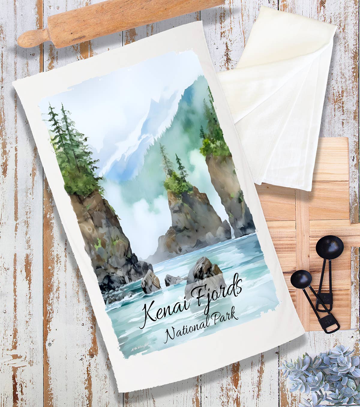 Kenai Fjords National Park Alaska Terry Cloth Towel