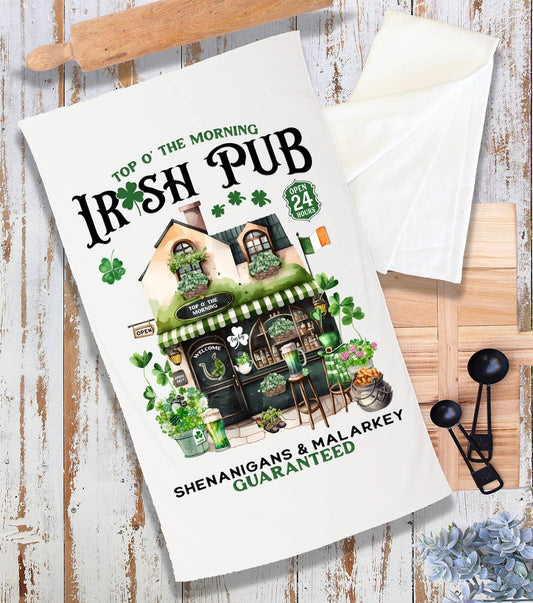 St Patrick's irish Pub Shenanigans Terry Cloth Towel