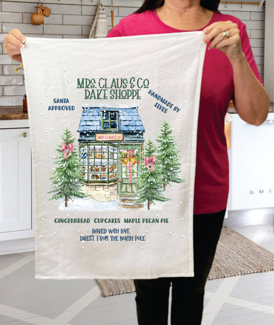 Christmas  Mrs Claus Bake Shoppe Cotton Terry Towels