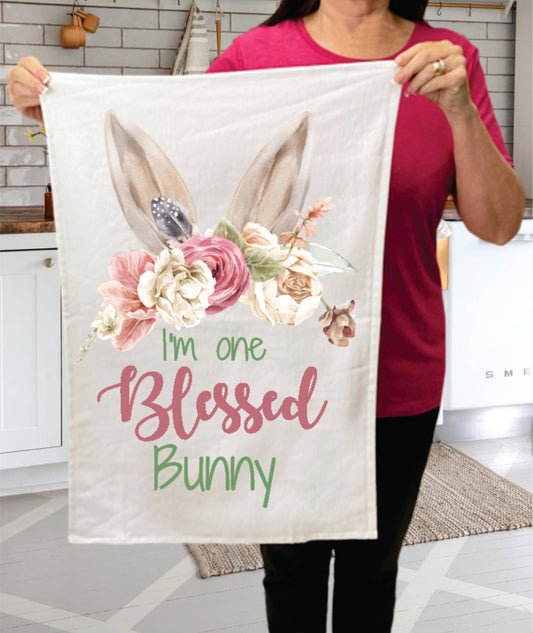Easter One Blessed Bunny Cotton  Terry Towel