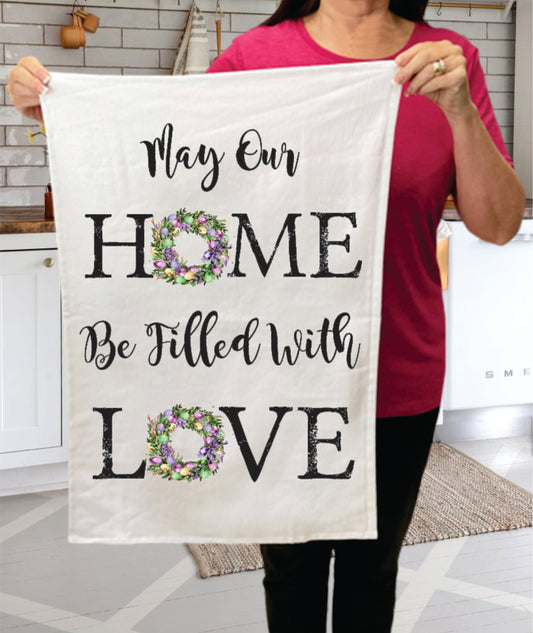 Easter Home Filled With Love Terry Towel