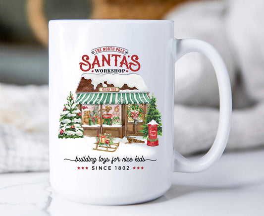 Christmas Santa's Workshop Toys Coffee Mug