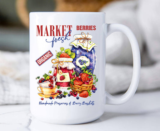 Farm Fresh Berries Preserves  Coffee Mug