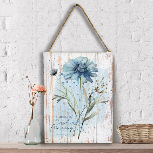 Spiritual His Mercies are New Wall Decor