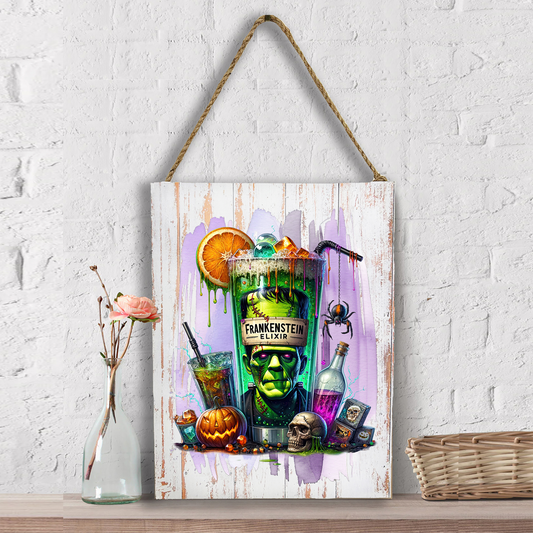Halloween Frankenstein Elixir Wall Decor