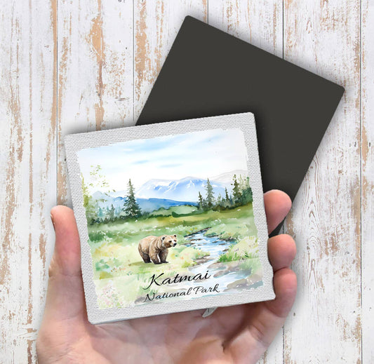 Katmai National Park Alaska Magnet Fridge - Sets of 2