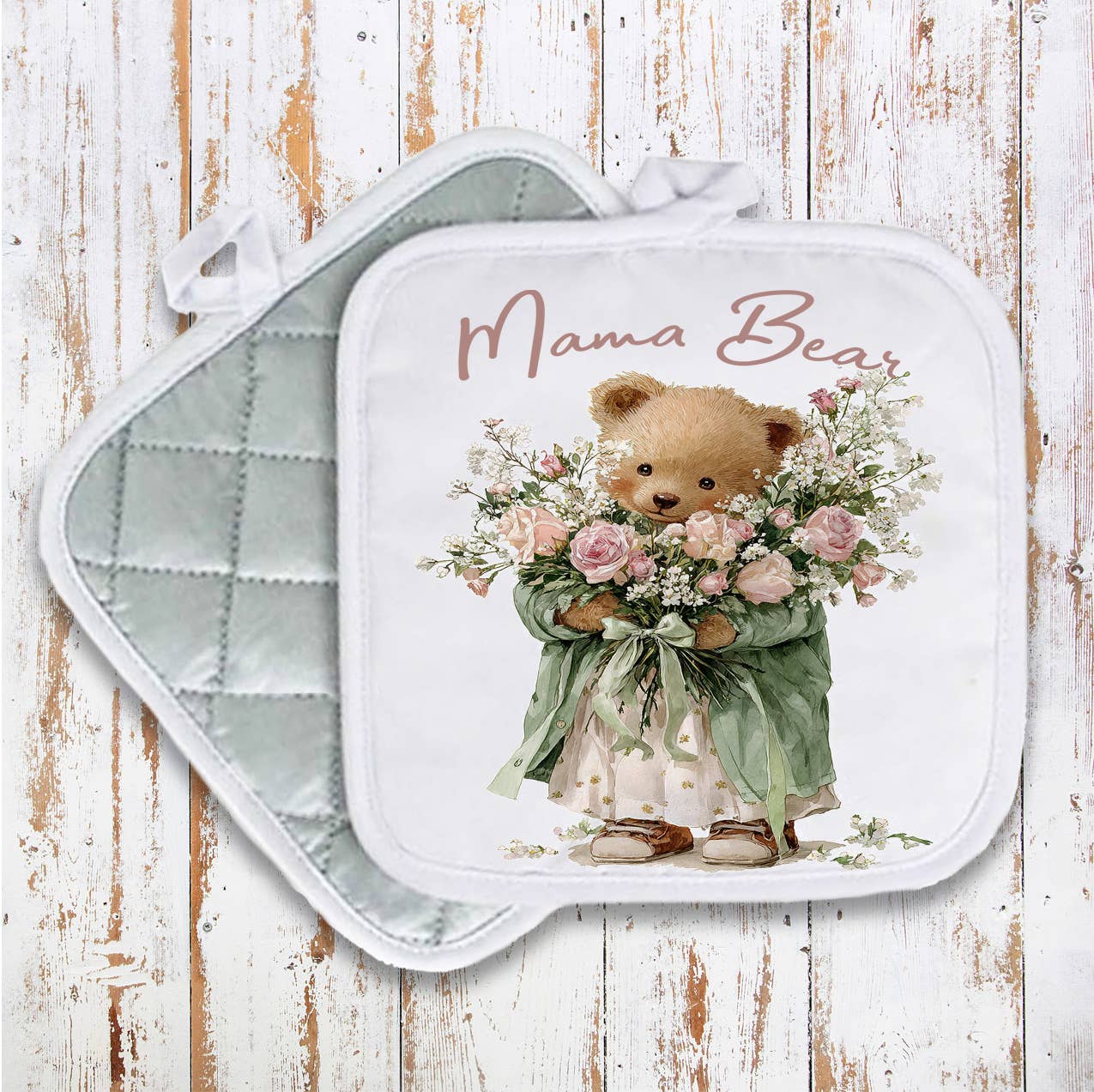 Mother's Day Mama Bear Pot Holder