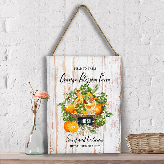 Country Orange Blossom Farm Wall Decor