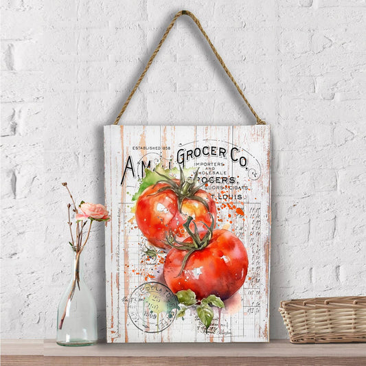Vintage Farmhouse Tomatoes Vegetables Wall Decor