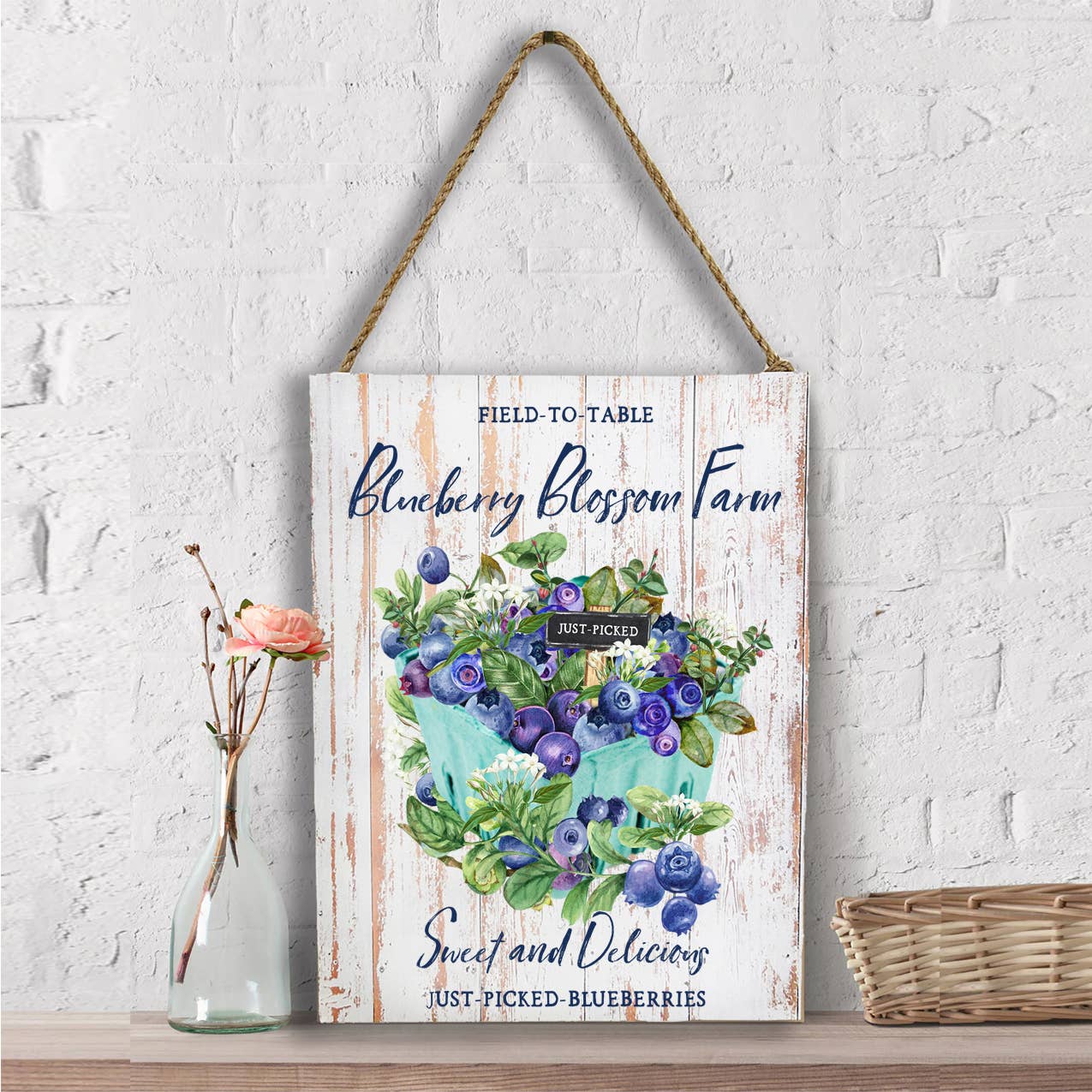 Blueberry Country Farm Fruit  Wall Decor