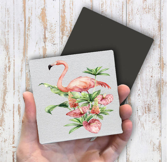 Pink Flamingo Tropical Magnet Fridge - Sets of 2