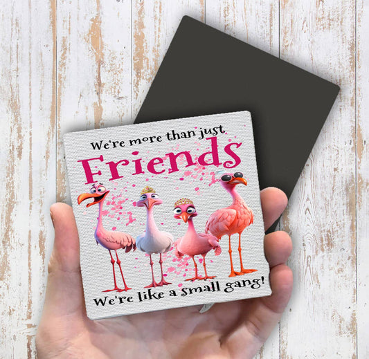 Flamingos Friends Small Gang Funny Magnet Fridge - Sets of 2