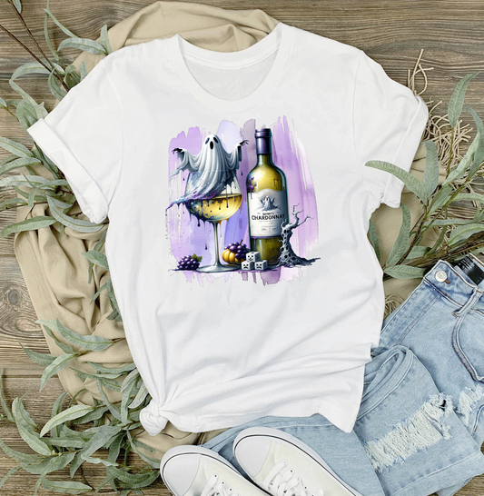 Halloween Gostly Chardonnay T-Shirt