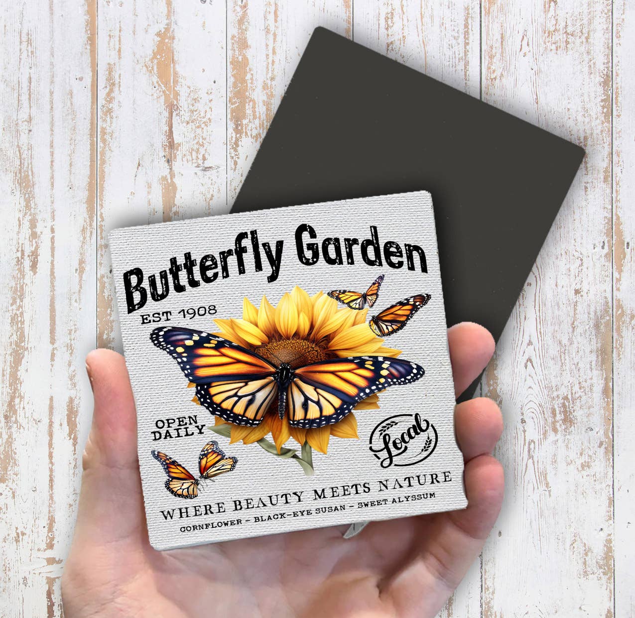 Monarch Butterfly Garden Magnet Fridge - Sets of 2