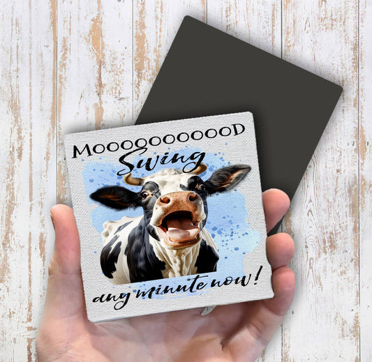 Mood Swing Any Minute Cow Funny Magnet Fridge - Sets of 2