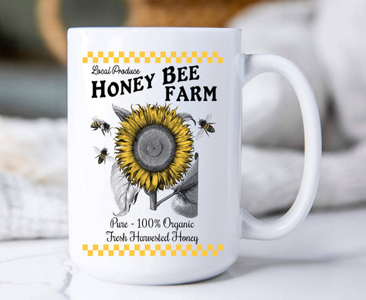 Honey Bee Farms Sunflower Coffee Mug