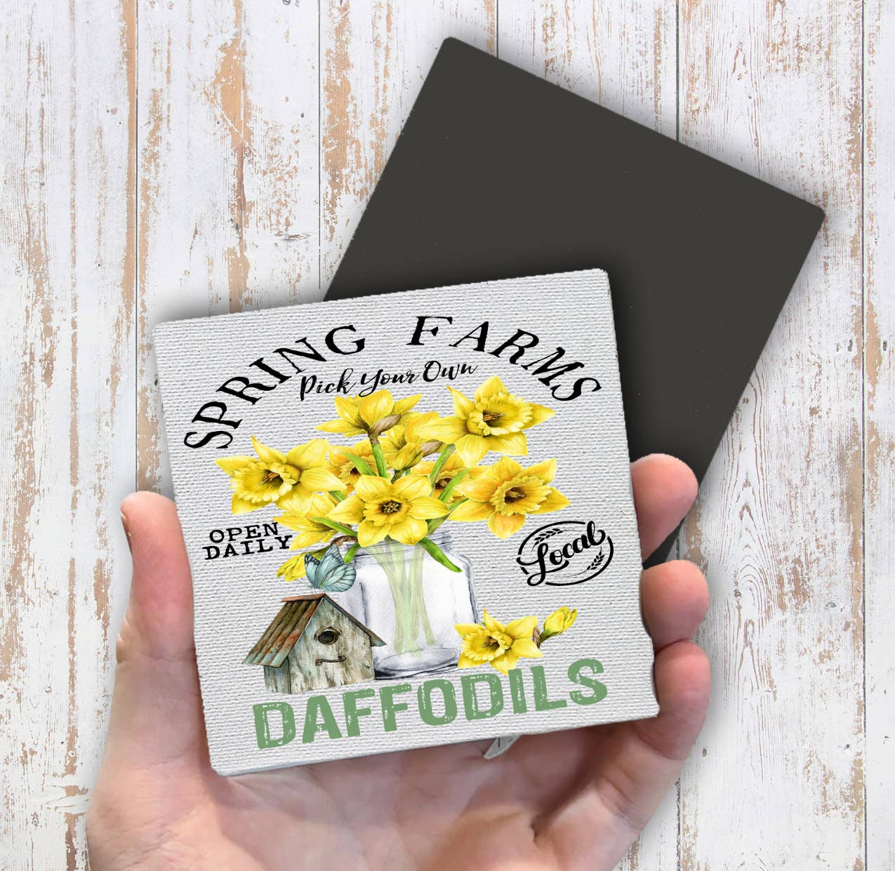 Spring Farms Daffodils Magnet Fridge - Sets of 2