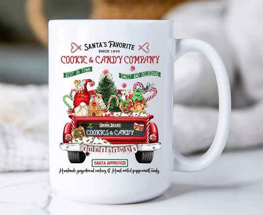 Christmas Santa's Favorite Cookies Coffee Mug