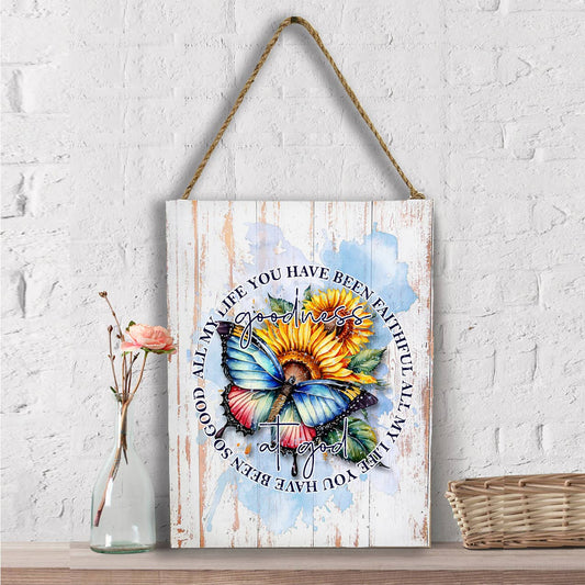 Goodness of God Butterfly Spiritual Wall Decor