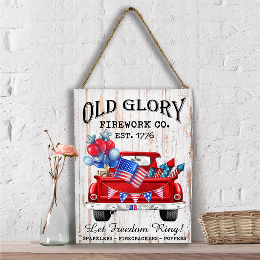 Old Glory Fireworks Co Patriotic Wall Decor