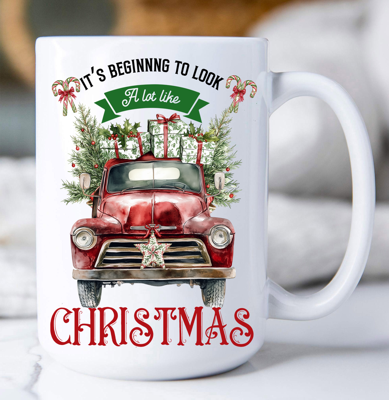 Beginning to Look Like Christmas Coffee Mug