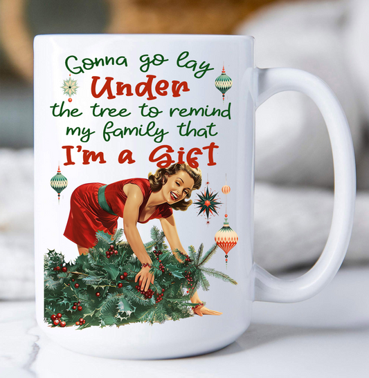 Christmas Funny I am the Gift Coffee Mug