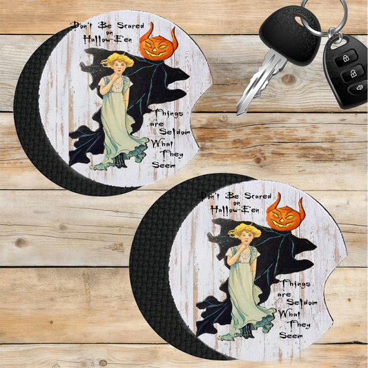 Car Coaster Halloween Vintage Goblin