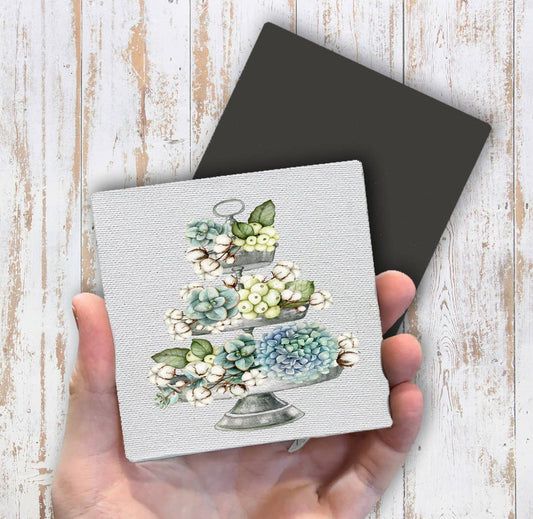 Succulent Tier, Magnet Fridge - Sets of 2